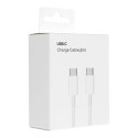 Kabel USB C do USB C PD QC3.0 3A 30W 2 m HD26 box biały
