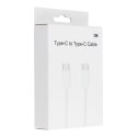 Kabel USB C do USB C PD QC3.0 3A 30W 3 m HD26 box biały