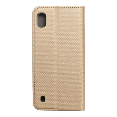 Etui z klapką na Samsung A10 Smart Case Book złote