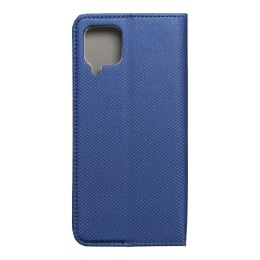 Etui z klapką na Samsung A12 / M12 Smart Case Book granatowe