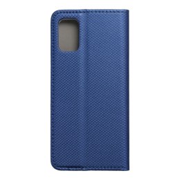 Etui z klapką na Samsung A41 Smart Case Book granatowe