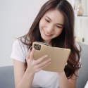 Etui z klapką na Samsung A06 Smart Case Book złote