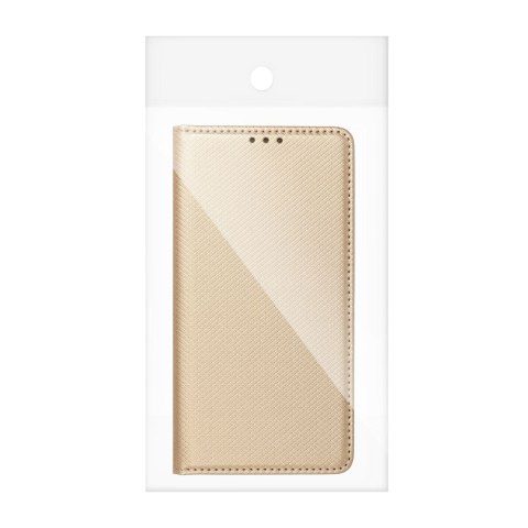 Etui z klapką na Samsung A06 Smart Case Book złote