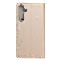 Etui z klapką na Samsung A35 Smart Case Book złote