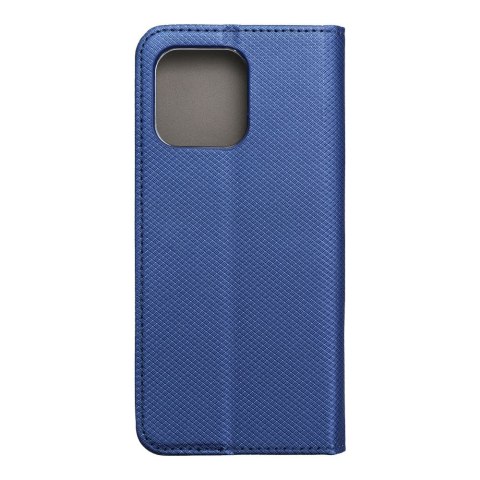 Etui z klapką na Motorola E15 Smart Case Book granatowe