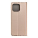 Etui z klapką na Motorola E15 Smart Case Book złote