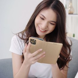 Etui z klapką na Motorola G06 Smart Case Book złote