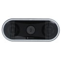 Ładowarka indukcyjna Forcell F-Energy Ellipse 3w1 Qi QC 15W kompatybilna z Apple + kabel USB C do USB A czarna