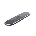 Ładowarka indukcyjna Forcell F-Energy Ellipse 3w1 Qi QC 15W kompatybilna z Apple + kabel USB C do USB A czarna
