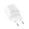 Ładowarka sieciowa do telefonu Hoco 2 x USB C + 2 x USB A QC3.0 PD 3A 30W N56 biała