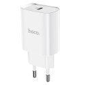 Ładowarka sieciowa do telefonu Hoco USB C PD 20W N14 biała