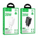 Ładowarka sieciowa do telefonu Hoco USB C QC PD 20W N60 biała