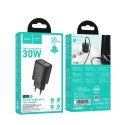 Ładowarka sieciowa do telefonu Hoco USB C QC PD 30W N62 czarna