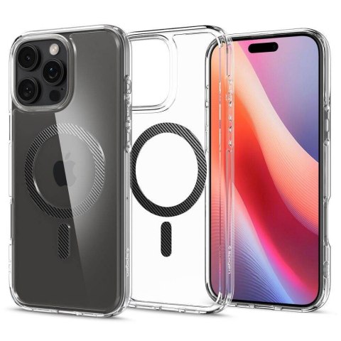 SPIGEN futerał ULTRA HYBRID MAG kompatybilny z MagSafe do IPHONE 16 Pro Max carbon fiber