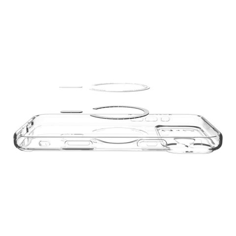 SPIGEN futerał ULTRA HYBRID MAG kompatybilny z MagSafe do IPHONE 17 Pro Max clear gold
