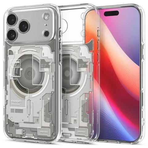 SPIGEN futerał ULTRA HYBRID MAG kompatybilny z MagSafe do IPHONE 17 Pro Max zero one natural titanium