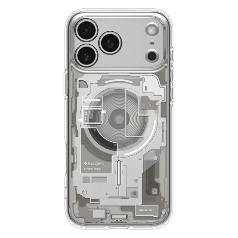 SPIGEN futerał ULTRA HYBRID MAG kompatybilny z MagSafe do IPHONE 17 Pro Max zero one natural titanium