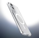 SPIGEN futerał ULTRA HYBRID MAG kompatybilny z MagSafe do SAMSUNG S25 Edge clear white