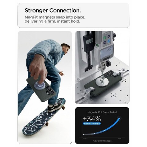 SPIGEN futerał LIQUID AIR MAG kompatybilny z MagSafe do SAMSUNG S26 Ultra abyss green