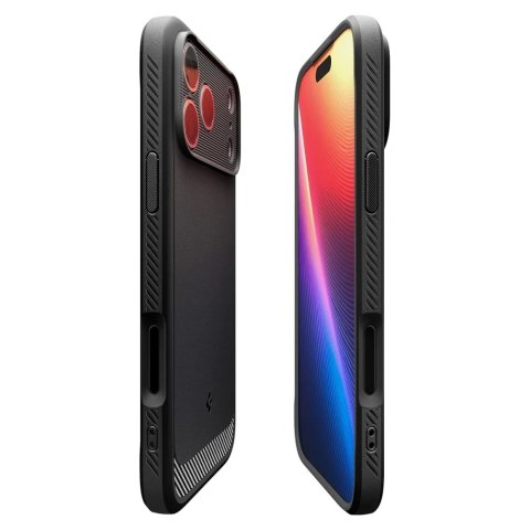 SPIGEN futerał RUGGED ARMOR MAG kompatybilny z MagSafe do IPHONE 17 Pro matte black