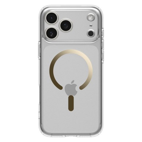 SPIGEN futerał ULTRA HYBRID MAG kompatybilny z MagSafe do IPHONE 17 Pro clear gold