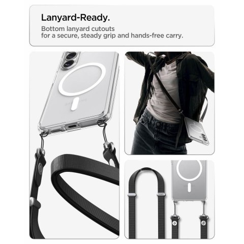 SPIGEN futerał ULTRA HYBRID MAG kompatybilny z MagSafe do S26 clear / white