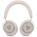 Słuchawki bezprzewodowe nauszne Guess ENC GUBHC15P4MRCTP (4G Triangle Logo) różowe