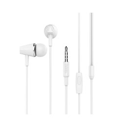 Słuchawki przewodowe douszne Jack 3,5 mm Hoco M34 białe