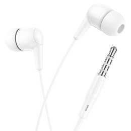 Słuchawki przewodowe douszne USB C Hoco M97 białe