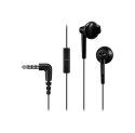 Słuchawki przewodowe jack 3,5 mm PANASONIC RP-TCM55E-K czarne