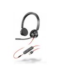 Słuchawki przewodowe nauszne Jack 3,5 mm / USB A Poly Blackwire C3215 czarne