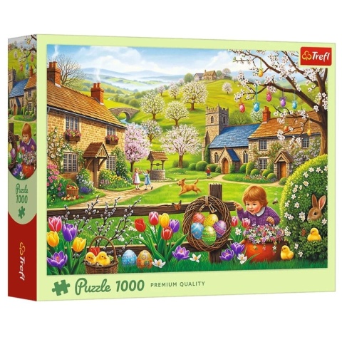 Puzzle 1000 Poszukiwanie wielkanocnych jajek TREFL