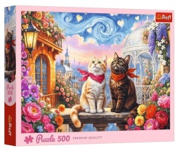 Puzzle 500 Zakochane mruczki TREFL