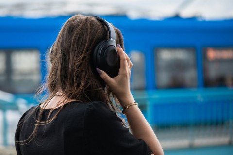 Słuchawki bezprzewodowe nauszne Forcell F-Audio Sonic Aura ANC czarne