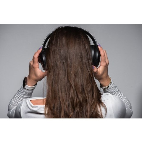 Słuchawki bezprzewodowe nauszne Forcell F-Audio Vibe ANC + ENC + TUYA APP czarne