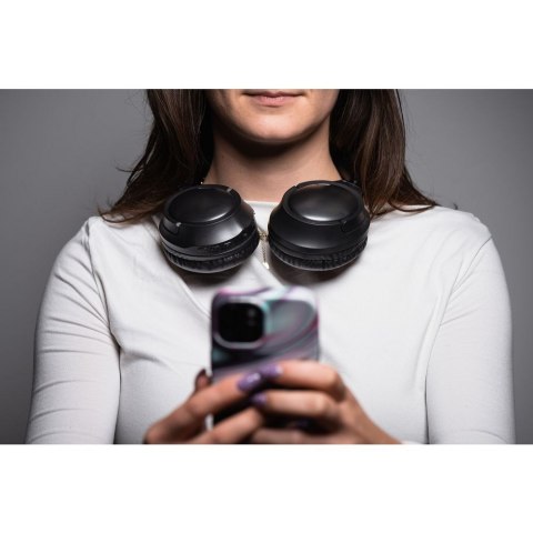Słuchawki bezprzewodowe nauszne Forcell F-Audio Vibe ANC + ENC + TUYA APP czarne