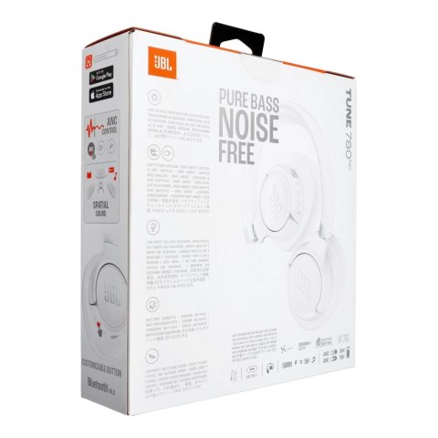 Słuchawki bezprzewodowe nauszne JBL Tune 780NC białe