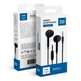 Słuchawki przewodowe douszne Jack 3,5 mm Blue Star PA-E65 1,2 m czarne