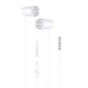 Słuchawki przewodowe douszne Jack 3,5 mm Blue Star PA-E67 1,2 m białe