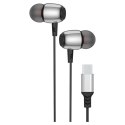 Słuchawki przewodowe douszne USB C (DAC) Blue Star M09C 1,2 m czarne