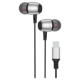 Słuchawki przewodowe douszne USB C (DAC) Blue Star M09C 1,2 m czarne