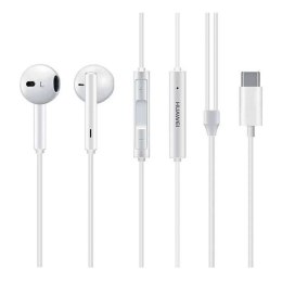 Oryginalne Słuchawki przewodowe douszne USB C Huawei CM33 bulk białe
