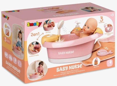 Smoby Baby Nurse wanienka z hydromasażem