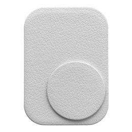 Blaszki do uchwytu magnetycznego skórzane srebrne