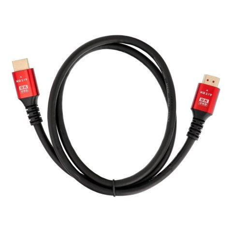 Kabel HDMI 2.1 8K 60Hz / 4K 120Hz - Ultra High Speed, HDR, eARC, VRR, 48Gbps 2 m czarny