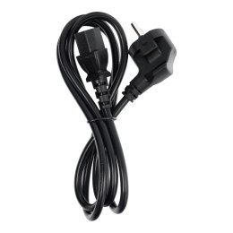 Kabel zasilający do komputera PC / drukarka / monitor 230V 16A 1,5 m czarny
