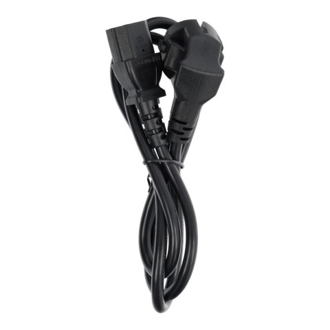 Kabel zasilający do komputera PC / drukarka / monitor 230V 16A 1 m czarny