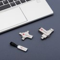 Pendrive 64GB USB 3.2 Gen 1 (USB A / USB C) Forcell F-Data Metal Duo srebrny