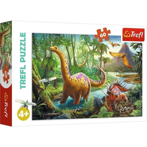 Puzzle 60 Wędrówka dinozaurów TREFL
