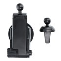 Uchwyt na telefon do samochodu indukcyjny automatyczny Forcell F-Grip HS1 Qi 15W do szyby / kratki czarny